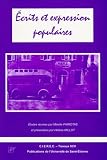 Mireille Piarotas: Ecrits Et Expression Populaires