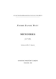 Salazar, Philippe-Joseph: Memoires (1718) Salazar, Philippe-Joseph: Memoires (1718)