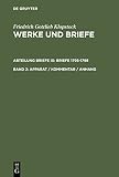 Tiemann, Hermann: Friedrich Gottlieb Klopstock: Werke Und Briefe - Historisch-Kritische Ausgabe Tiemann, Hermann: Friedrich Gottlieb Klopstock: Werke Und Briefe - Historisch-Kritische Ausgabe