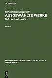 Ringwaldt, Bartholomaus: Ausgewahlte Werke
