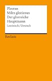 Der glorreiche Hauptmann. Reclams Universal-Bibliothek: Band 8031 (3150080312) by Plautus Plautus: Der glorreiche Hauptmann. Reclams Universal-Bibliothek: Band 8031