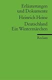 Bellman, Werner: Heinrich Heine--Deutschland, Ein Wintermarchen Bellman, Werner: Heinrich Heine--Deutschland, Ein Wintermarchen