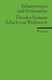 Wagner, Walter: Theodor Fontane, Schach Von Wuthenow