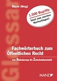 Mayer, Heinz: Fachworterbuch Zum Offentlichen Recht
