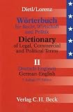 Dietl, Clara-Erika: Worterbuch Fur Recht, Wirtschaft Und Politik: Mit Erlauternden Und Rechtsvergleichenden Kommentaren Dietl, Clara-Erika: Worterbuch Fur Recht, Wirtschaft Und Politik: Mit Erlauternden Und Rechtsvergleichenden Kommentaren
