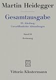 Heidegger, Martin: Besinnung Heidegger, Martin: Besinnung