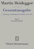 Heidegger, Martin: Was Heisst Denken Heidegger, Martin: Was Heisst Denken