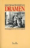 Lenz, Jakob Michael Reinhold: Dramen Des Sturm Und Drang Lenz, Jakob Michael Reinhold: Dramen Des Sturm Und Drang
