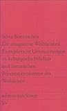 Bovenschen, Silvia: Die Imaginierte Weiblichkeit: Exemplarische Untersuchungen Zu Kulturgeschichtlichen Und Literarischen Prasentationsformen Des Weiblichen