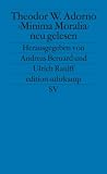 Raulff, Ulrich: Theodor W. Adorno, Minima Moralia Neu Gelesen Raulff, Ulrich: Theodor W. Adorno, Minima Moralia Neu Gelesen