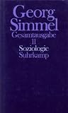 Simmel, Georg: Soziologie: Untersuchungen uber Die Formen Der Vergesellschaftung Simmel, Georg: Soziologie: Untersuchungen uber Die Formen Der Vergesellschaftung