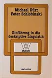 Durr, Michael: Einfuhrung in Die Deskriptive Linguistik