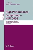 Prasanna-Kumar, V.K.: High Performance Computing - Hipc 2004: 11th International Conference, Bangalore, India, December 19-22, 2004, Proceedings