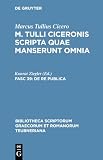 Ziegler, K.: Scripta Quae Manserunt Omnia, Fasc. 39: De re Publica