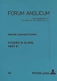 Cohen, Gerald Leonard: Studies in Slang