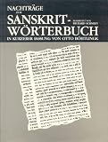Schmidt, Richard: Sanskrit Worterbuch: Nachtrage