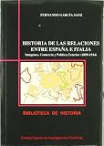 Garcia Sanz, Fernando: Historia De Las Relaciones Entre Espana E Italia: Imagenes, Comercio Y Politica Exterior, 1890-1914