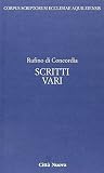 Simonetti, Manlio: Scritti Vari: Le Benedizioni Dei Patriarchi, Spiegazione Del Simbolo, Storia Della Chiesa