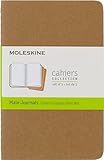  Moleskine Cahier pocket. Plain. Kraft Cover