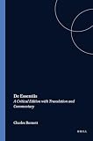 Burnett, Charles: De Essentiis: A Critical Edition With Translations Commentary Burnett, Charles: De Essentiis: A Critical Edition With Translations Commentary