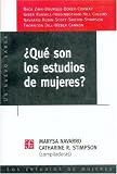 Stimpson, Catharine R.: Que Son Los Estudios De Mujeres Stimpson, Catharine R.: Que Son Los Estudios De Mujeres