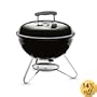 Weber 10020 Smokey Joe Silver Charcoal Grill, Black
