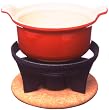 Le Creuset ミニ・フォンデュ・セット チェリーレッド