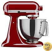 KitchenAid KSM150PSER Artisan Series 5-Quart Mixer, Empire Red