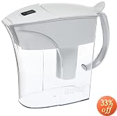 Brita 42557 Riviera Water Pitcher, White