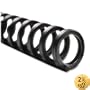 GBC ProClick Spines, 0.375 Inch, Black, 45-Sheet Capacity, 25 per Box (2515662)