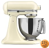 KitchenAid KSM150PSAC Artisan Series 5-Quart Mixer, Almond Cream