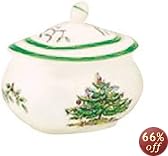 Spode Christmas Tree Sugar Bowl and Cover