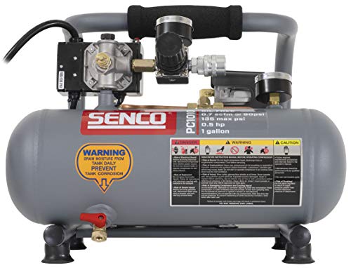 Senco PC1010 4 Amp 1/2 Horsepower 1 Gallon Oil-Free Single Hot Dog Compressor