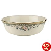 Lenox Spring Vista Gold Banded Ivory China All Purpose Bowl