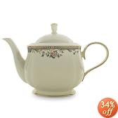 Lenox Spring Vista Gold Banded Ivory China Teapot