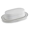 Mikasa Cameo Platinum Covered Butter Dish