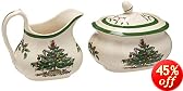 Spode Christmas Tree Sugar and Creamer Set