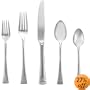 Lenox Federal Platinum 5-Piece Stainless Steel Flatware Place Setting, Service for 1