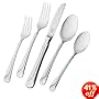 J.A. Henckels International Provence 45-Piece Stainless-Steel Flatware Set, Service for 8
