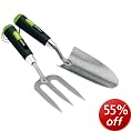 Draper 65960 2-Piece Heavy-Duty Carbon Steel Fork and Trowel Set