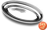 Wilton Armetale Newport Bistro 15-Inch Oval Tray