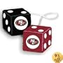 San Francisco 49ers NFL 3" Car Fuzzy Dice