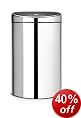 Brabantia Touch Bin Brilliant Steel 40 litre