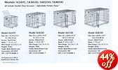 Midwest Life Stages Double-Door Folding Metal Dog Crate, 42 Inches by 28 Inches by 31 Inches