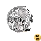 TPI Corporation U12-TE Industrial Workstation Fan, Mountable, Single Phase, 12" Diameter, 120 Volt