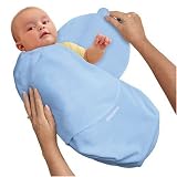 SwaddleMe Neugeborenes/Microfleece/blau - Ganzkörper-Pucksack ist ideal bei Schreibabys. Small, M2B