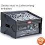 SKB DJ Shuttle: Roto-Mold Shell, 8U Slant Top Rack, 4U Front Rack, Wood-Reinforced, Soft Nylon Cover
