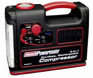 Coleman Cordless, Rechargeable Air Compressor PMC8144