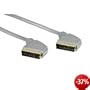 Hama Scart-Verbindungkabel Scart-Stecker - Scart-Stecker, 1,5 m, Silber
