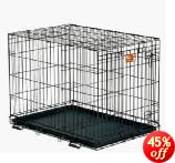 Midwest Life Stages Single-Door Folding Metal Dog Crate, 36 Inches by 24 Inches by 27 Inches